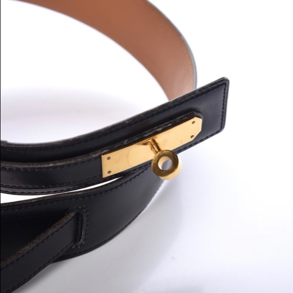 Hermes Box Adjustable Kelly 70 Belt in Black - Picture 5 of 8
